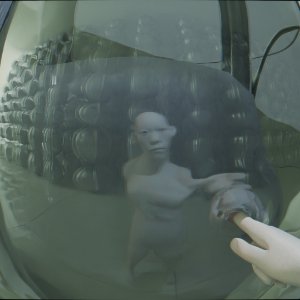 Milk Man poking his finger into a milk stasis chamber